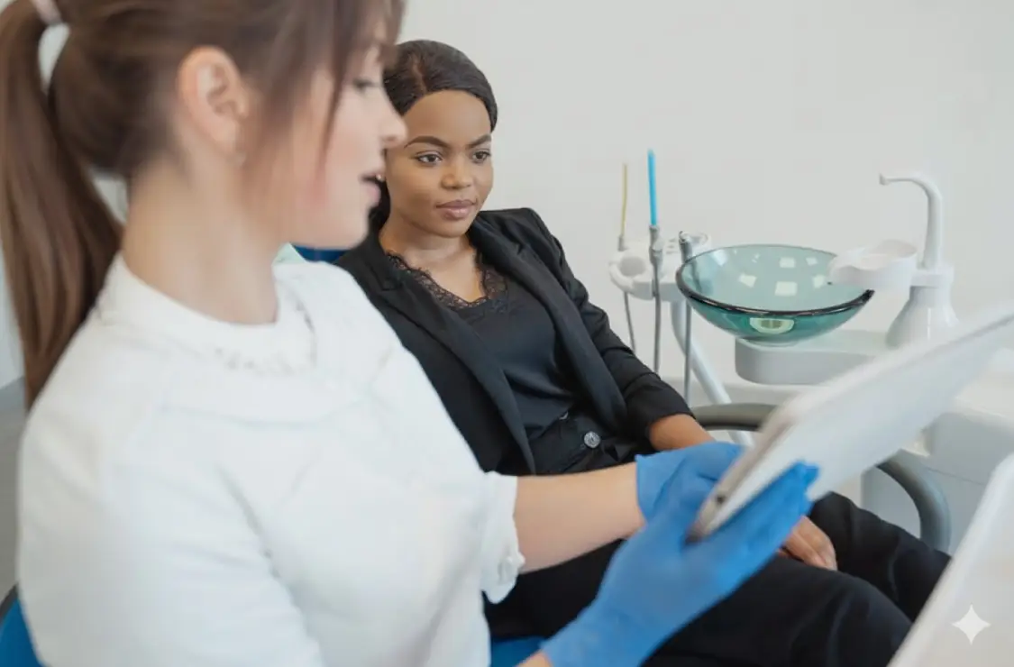 Person planning complex dental treatment options