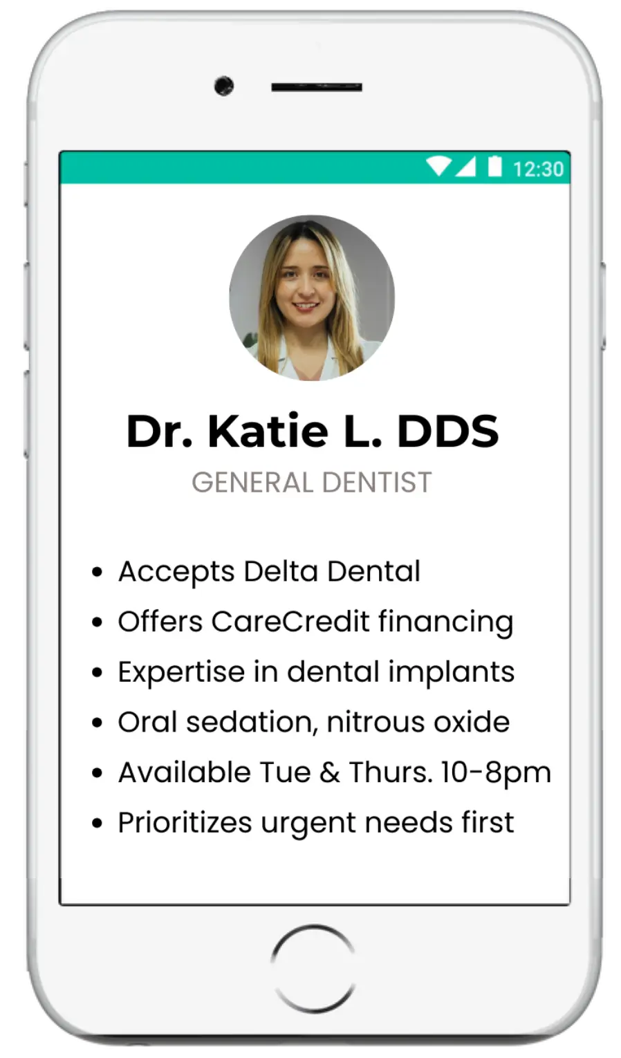 Matched dentist profile photo